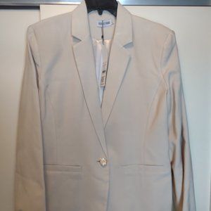 Height of Fashion XL Cream Boyfriend Blazer